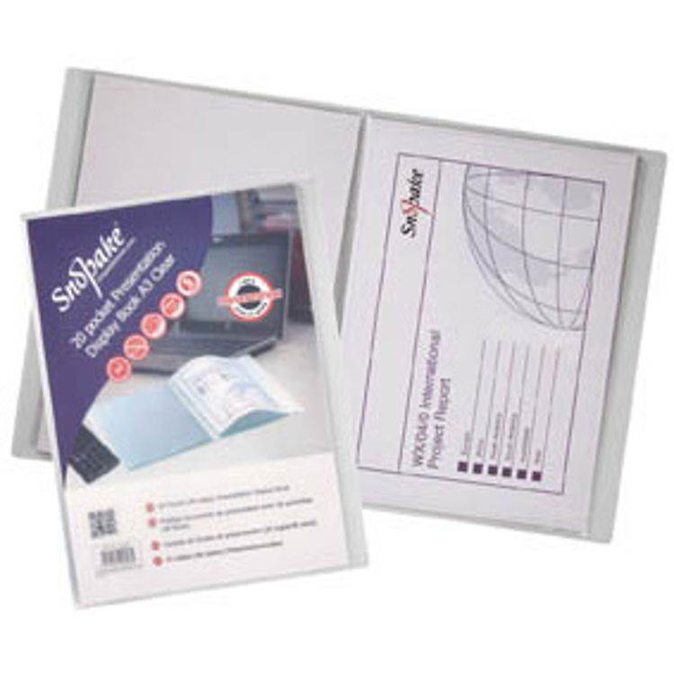 Picture of 8964 A3 SNOPAKE SUPERLINE PRESENTATION FOLDER 20 POCKETS